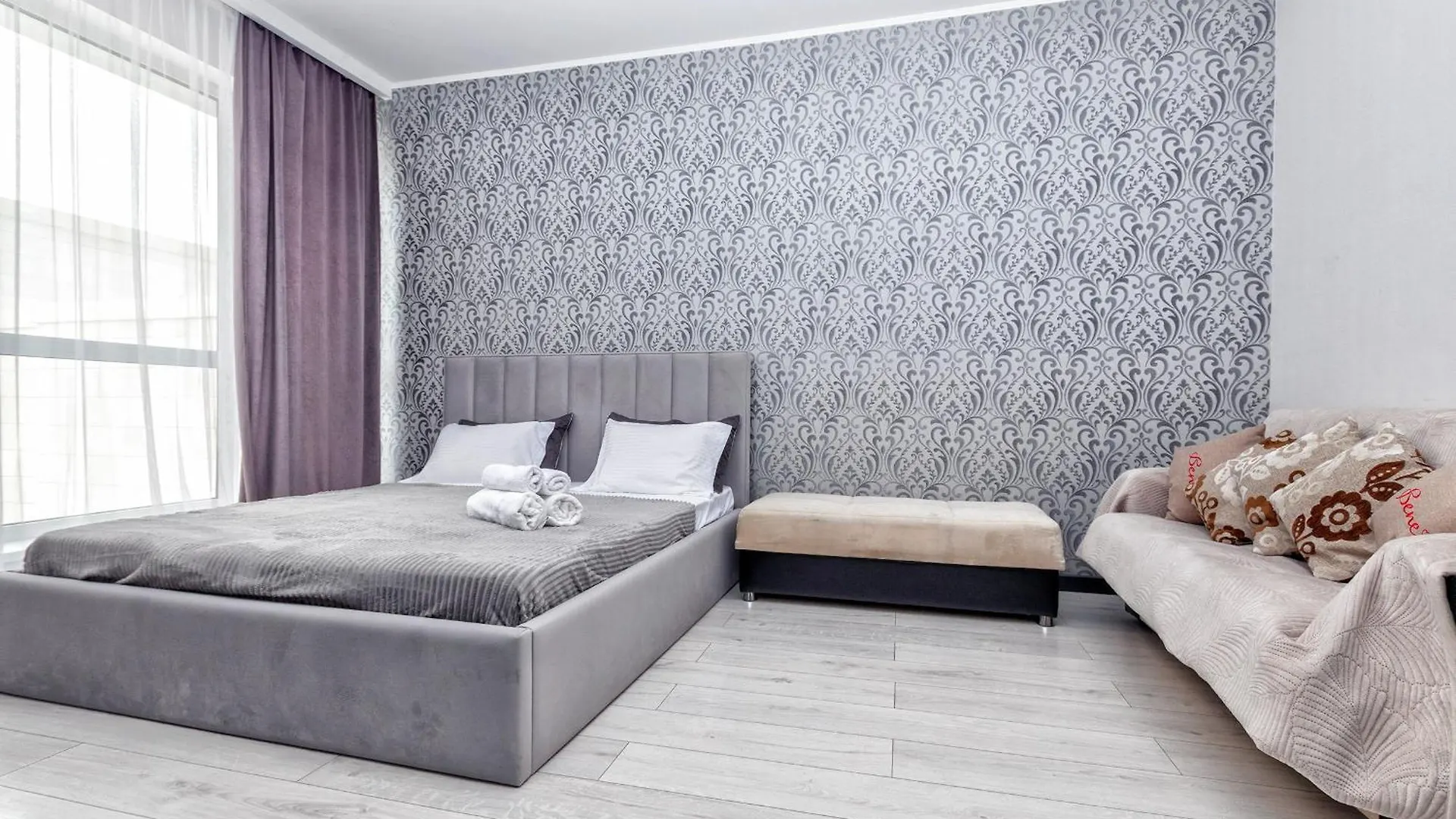 Светлая Однокомнатная Квартира В Жк Promenade Expo Nur-Sultan  Apartment Nur-Sultan (Astana)